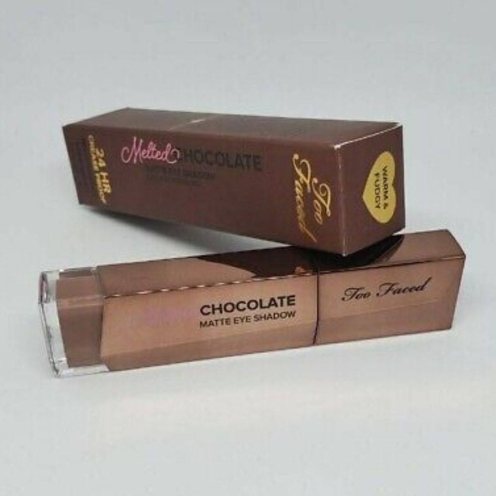 ❇️🧚‍WARM & FUDGY Too Faced DISCONTINUED Melted Chocolate Matte Eyeshadow NWT - Picture 2 of 5